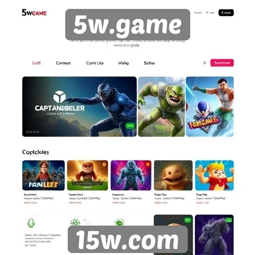 Novas funcionalidades inovadoras do site 5w.game